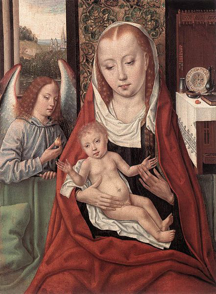 Master of the Saint Ursula Legend Virgin and Child with an Angel